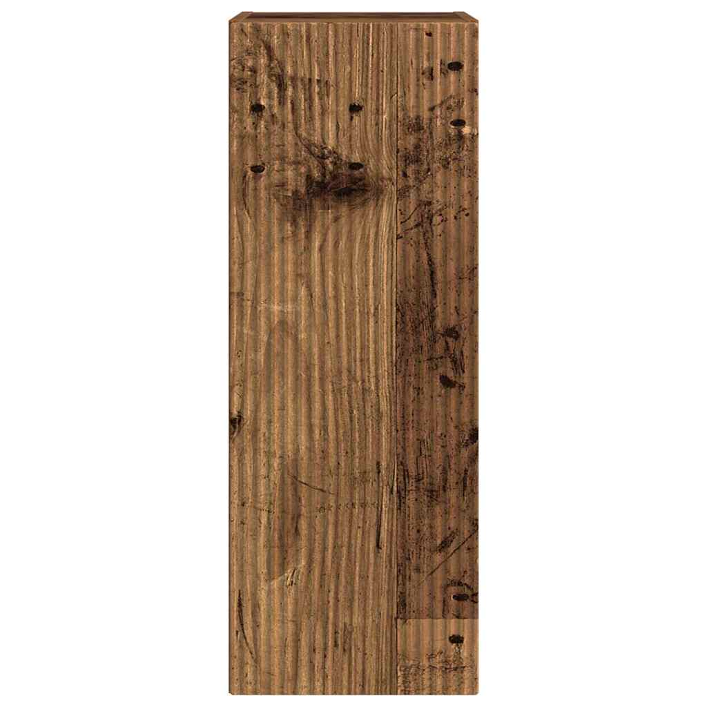 vidaXL TV-Wandschrank 2 pcs Altholz 30 x 31 x 80 cm Holzwerkstoff