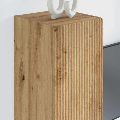vidaXL TV-Wandschrank Wandmontiert Kunsthandwerk Eiche 30 x 31 x 80 cm