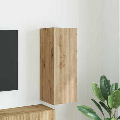 vidaXL TV-Wandschrank Wandmontiert Kunsthandwerk Eiche 30 x 31 x 80 cm