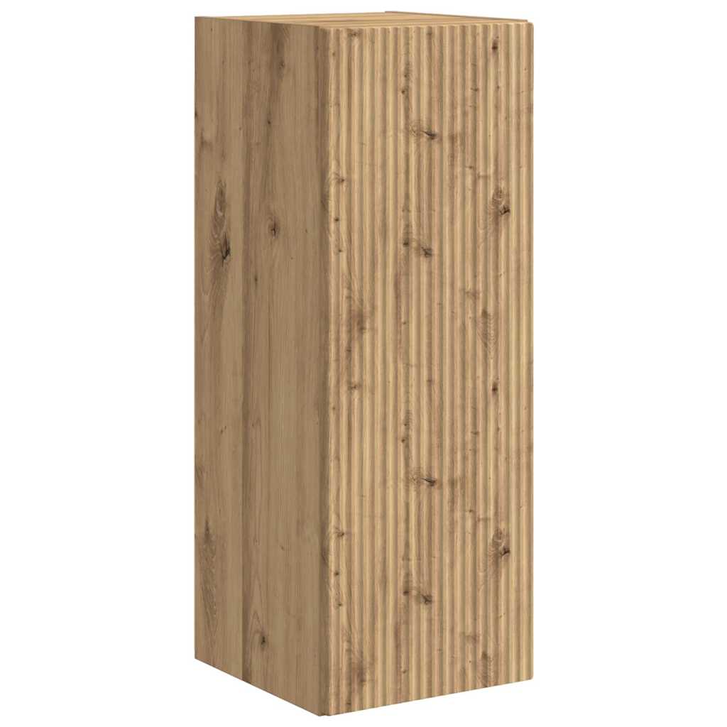 vidaXL TV-Wandschrank Wandmontiert Kunsthandwerk Eiche 30 x 31 x 80 cm