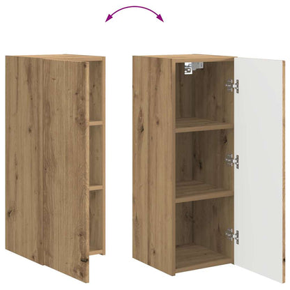 vidaXL TV-Wandschrank Wandmontiert Kunsthandwerk Eiche 30 x 31 x 80 cm