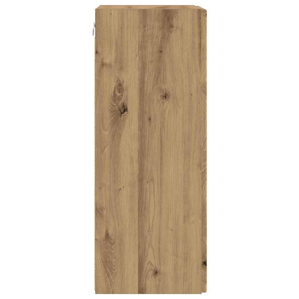 vidaXL TV-Wandschrank Wandmontiert Kunsthandwerk Eiche 30 x 31 x 80 cm