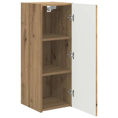vidaXL TV-Wandschrank 2 pcs Kunsthandwerk Eiche 30 x 31 x 80 cm