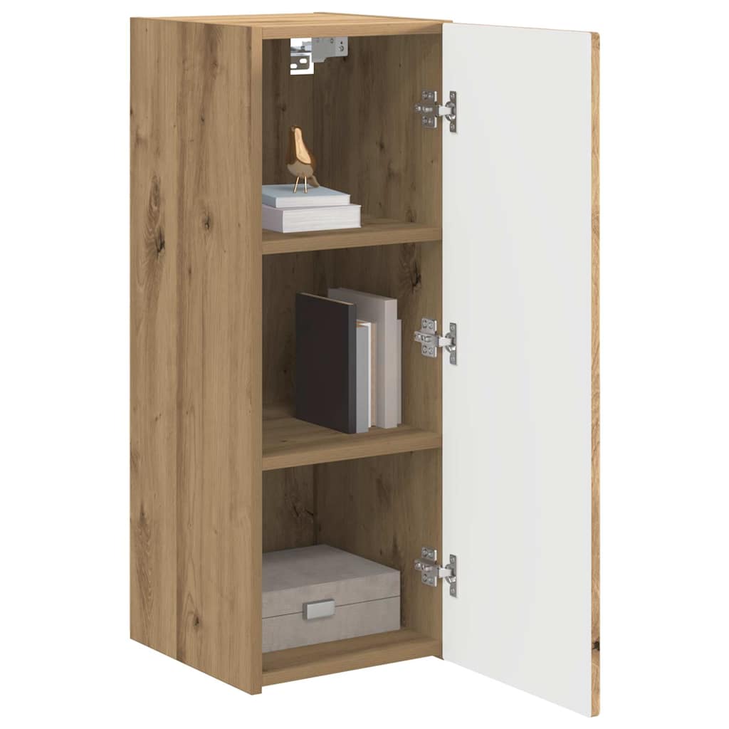 vidaXL TV-Wandschrank 2 pcs Kunsthandwerk Eiche 30 x 31 x 80 cm