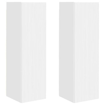 vidaXL TV-Wandschrank 2 pcs Weiß 30 x 31 x 100 cm Holzwerkstoff