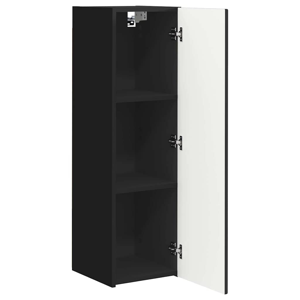 vidaXL TV-Wandschrank Schwarz 30 x 31 x 100 cm Holzwerkstoff