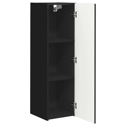 vidaXL TV-Wandschrank Schwarz 30 x 31 x 100 cm Holzwerkstoff