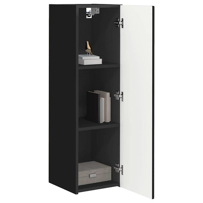 vidaXL TV-Wandschrank Schwarz 30 x 31 x 100 cm Holzwerkstoff