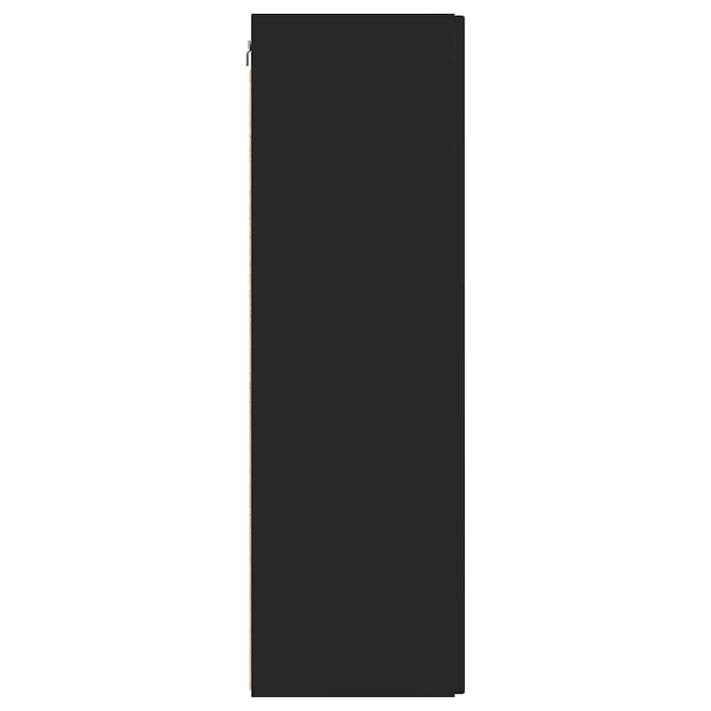 vidaXL TV-Wandschrank Schwarz 30 x 31 x 100 cm Holzwerkstoff