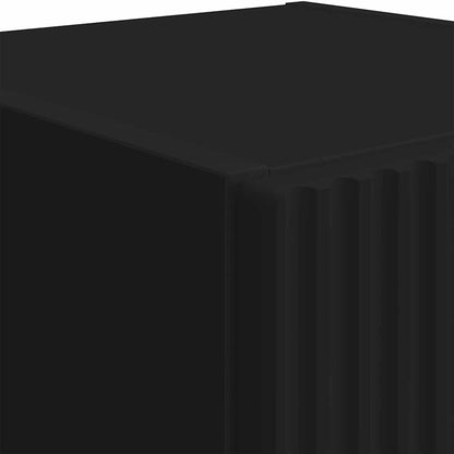 vidaXL TV-Wandschrank 2 pcs Schwarz 30 x 31 x 100 cm Holzwerkstoff