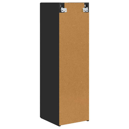 vidaXL TV-Wandschrank 2 pcs Schwarz 30 x 31 x 100 cm Holzwerkstoff