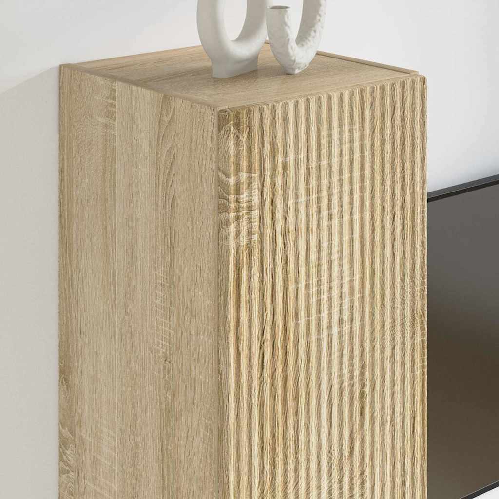 vidaXL TV-Wandschrank Sonoma 30 x 31 x 100 cm Holzwerkstoff