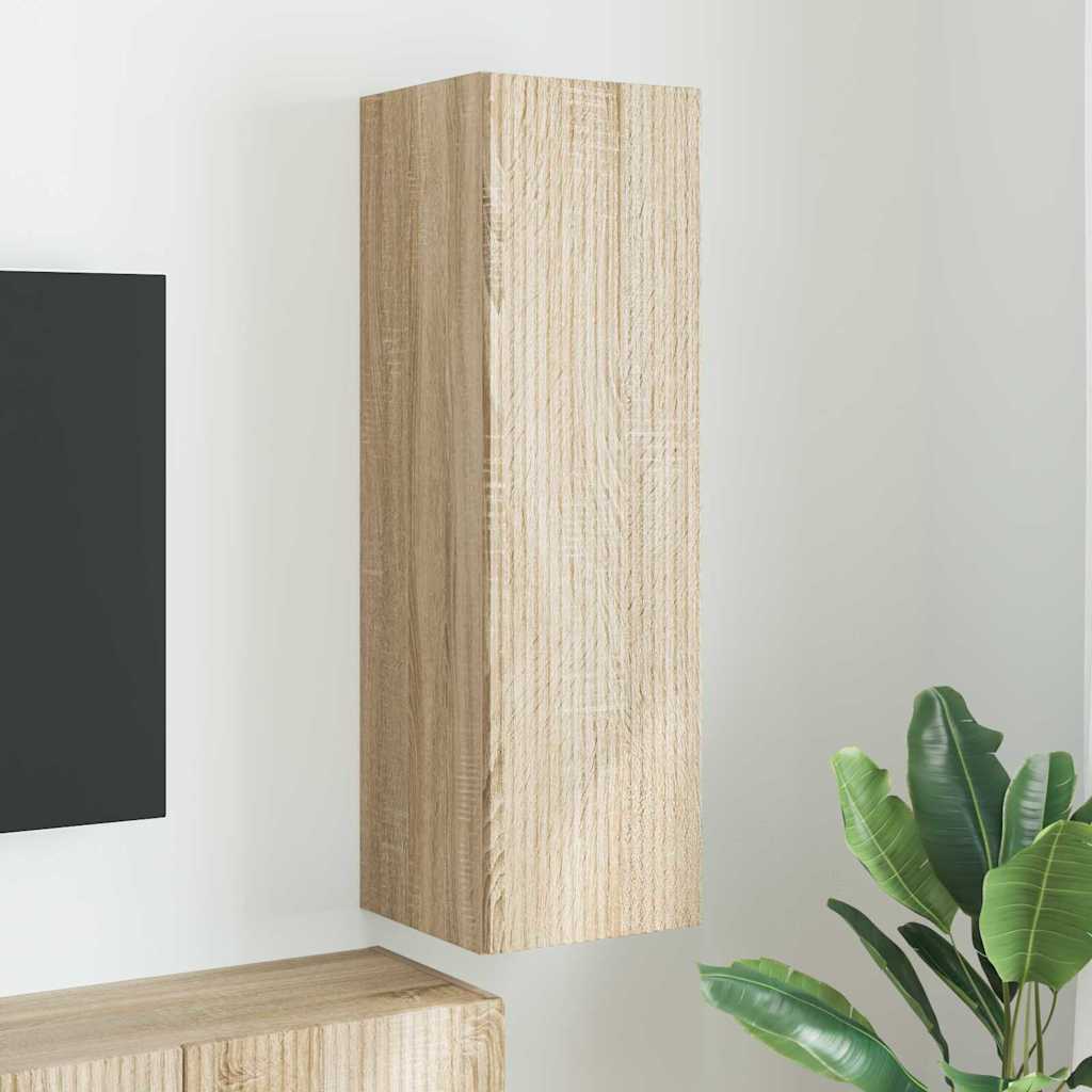 vidaXL TV-Wandschrank Sonoma 30 x 31 x 100 cm Holzwerkstoff