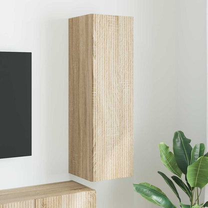 vidaXL TV-Wandschrank Sonoma 30 x 31 x 100 cm Holzwerkstoff