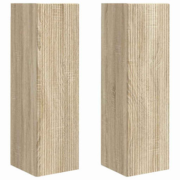 vidaXL TV-Wandschrank 2 pcs Sonoma 30 x 31 x 100 cm Holzwerkstoff