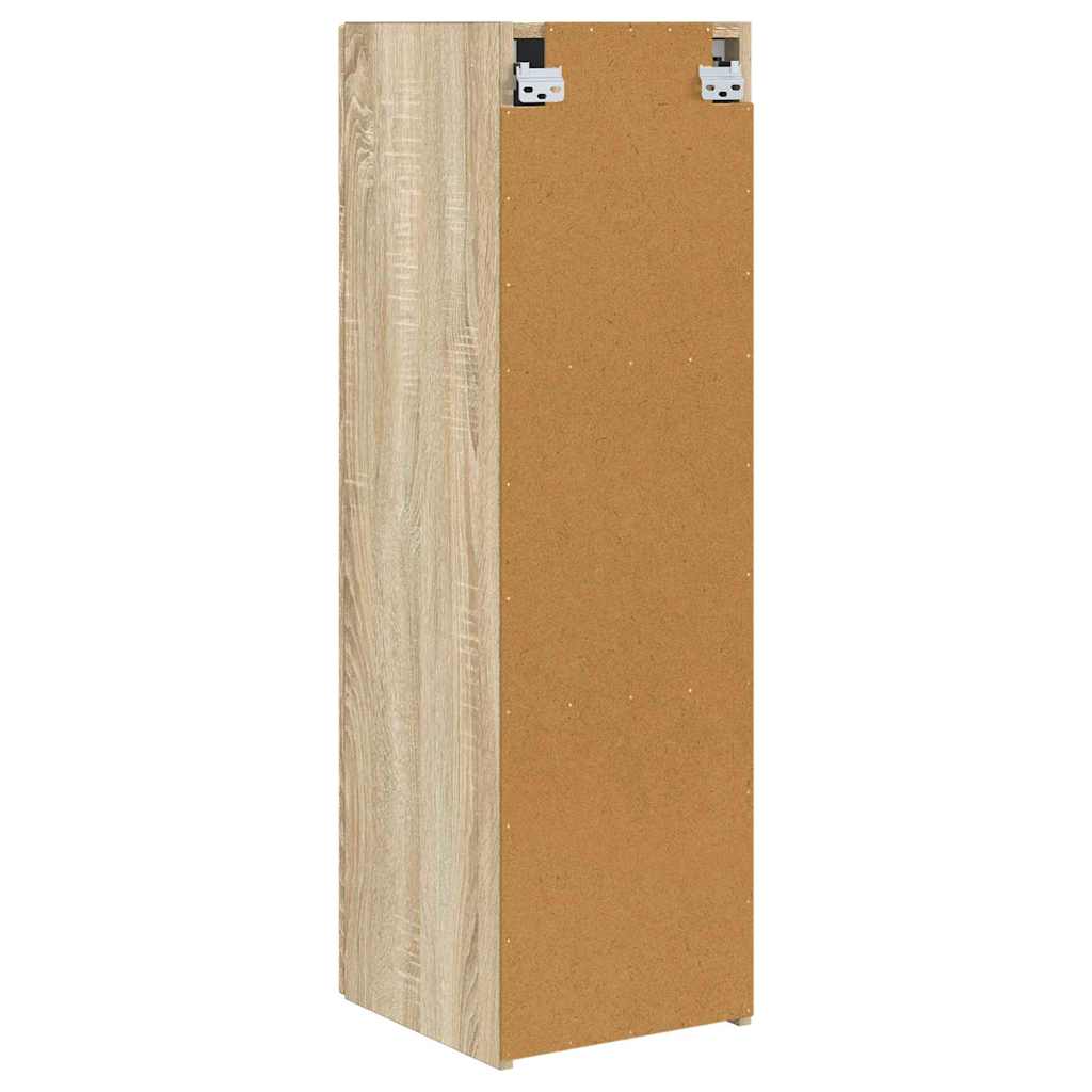 vidaXL TV-Wandschrank 2 pcs Sonoma 30 x 31 x 100 cm Holzwerkstoff