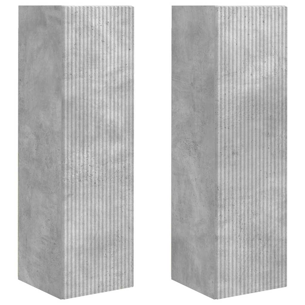 vidaXL TV-Wandschrank 2 pcs Beton 30 x 31 x 100 cm Holzwerkstoff