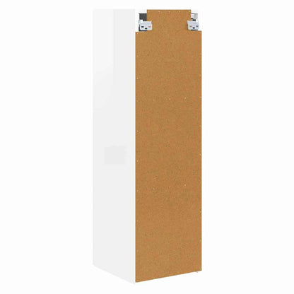 vidaXL TV-Wandschrank Glänzend Weiß 30 x 31 x 100 cm Holzwerkstoff