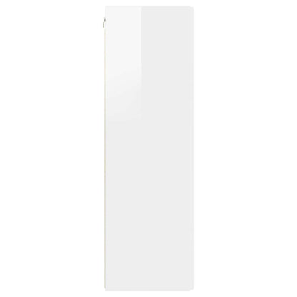 vidaXL TV-Wandschrank Glänzend Weiß 30 x 31 x 100 cm Holzwerkstoff