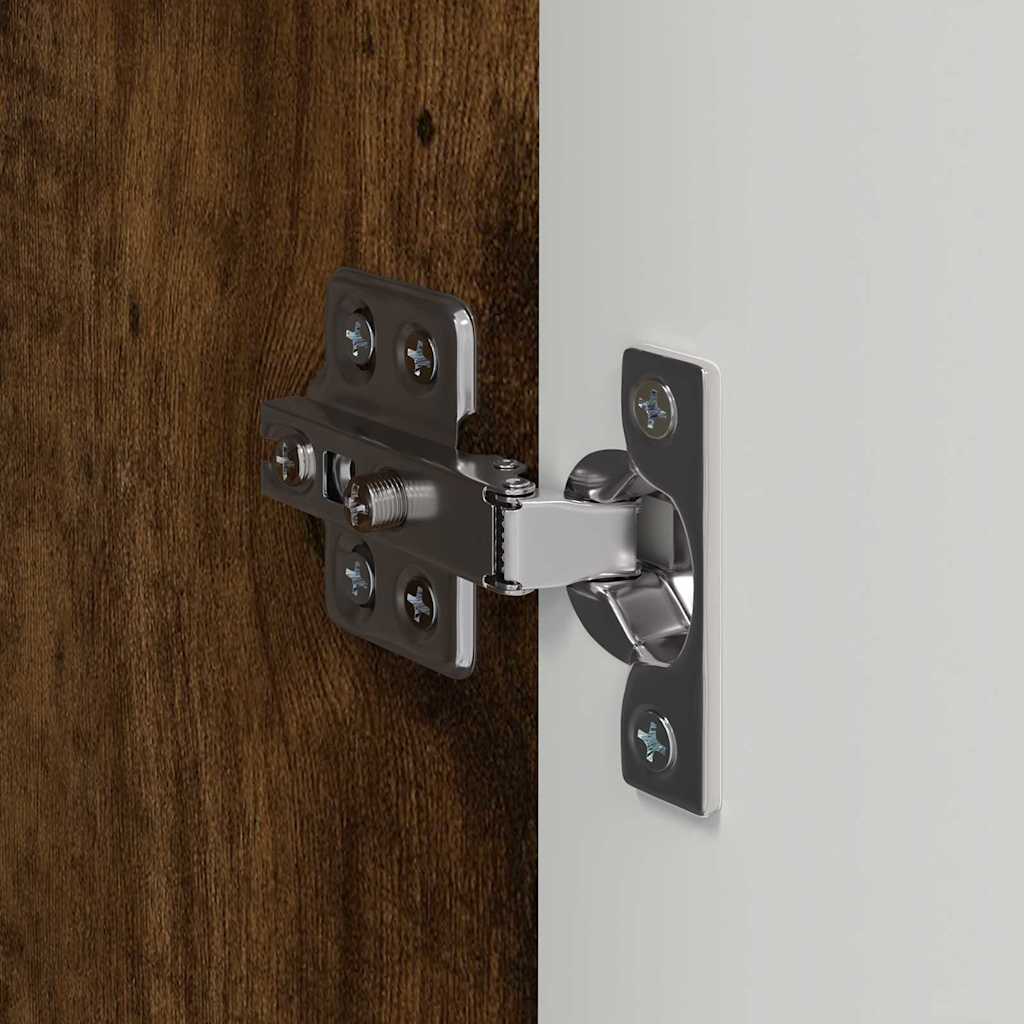 vidaXL TV-Wandschrank Geräucherte Eiche 30 x 31 x 100 cm Holzwerkstoff