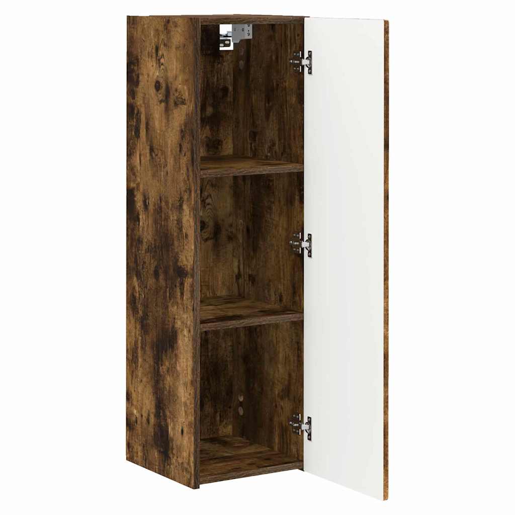 vidaXL TV-Wandschrank Geräucherte Eiche 30 x 31 x 100 cm Holzwerkstoff