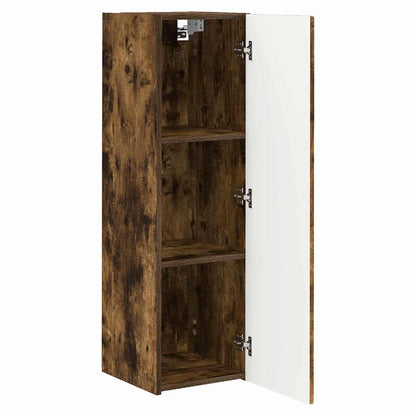 vidaXL TV-Wandschrank Geräucherte Eiche 30 x 31 x 100 cm Holzwerkstoff