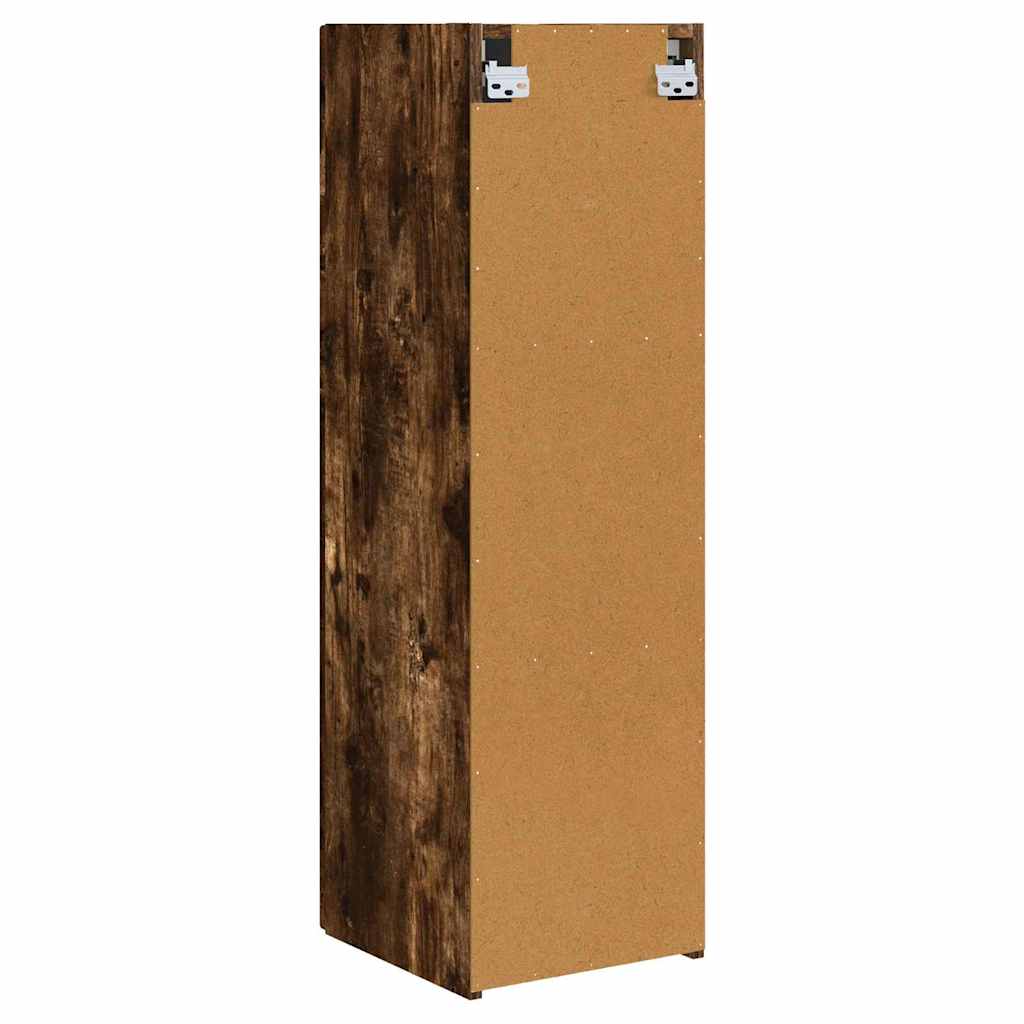 vidaXL TV-Wandschrank Geräucherte Eiche 30 x 31 x 100 cm Holzwerkstoff