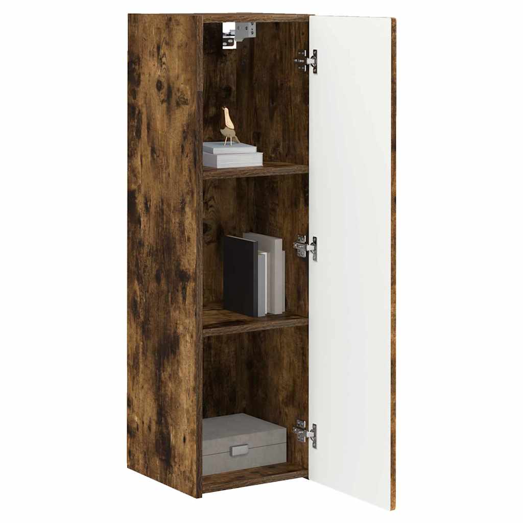 vidaXL TV-Wandschrank Geräucherte Eiche 30 x 31 x 100 cm Holzwerkstoff