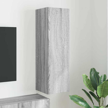 vidaXL TV-Wandschrank Graues Sonoma 30 x 31 x 100 cm Holzwerkstoff