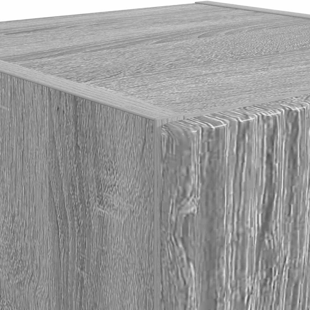vidaXL TV-Wandschrank 2 pcs Graues Sonoma 30 x 31 x 100 cm