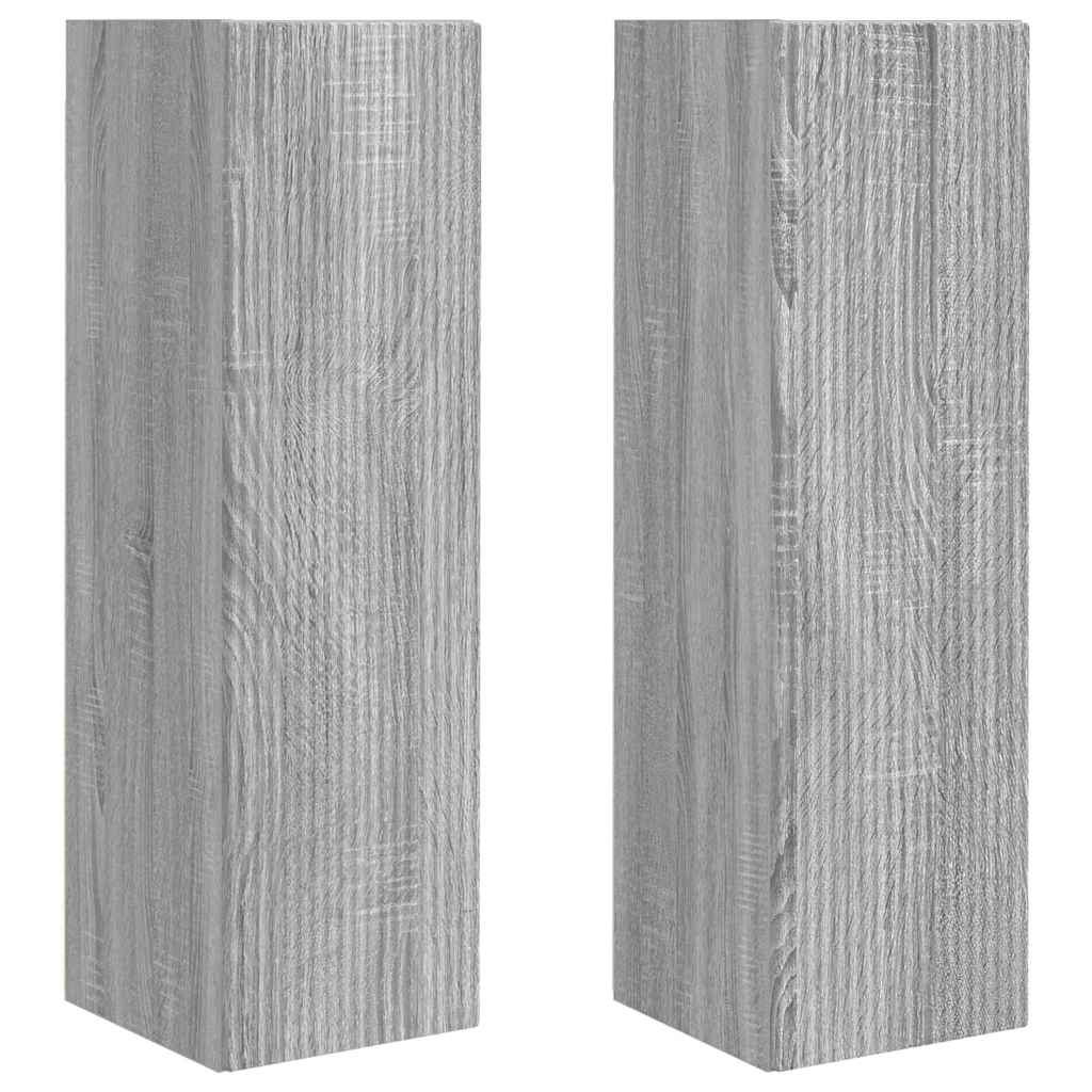 vidaXL TV-Wandschrank 2 pcs Graues Sonoma 30 x 31 x 100 cm