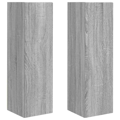 vidaXL TV-Wandschrank 2 pcs Graues Sonoma 30 x 31 x 100 cm