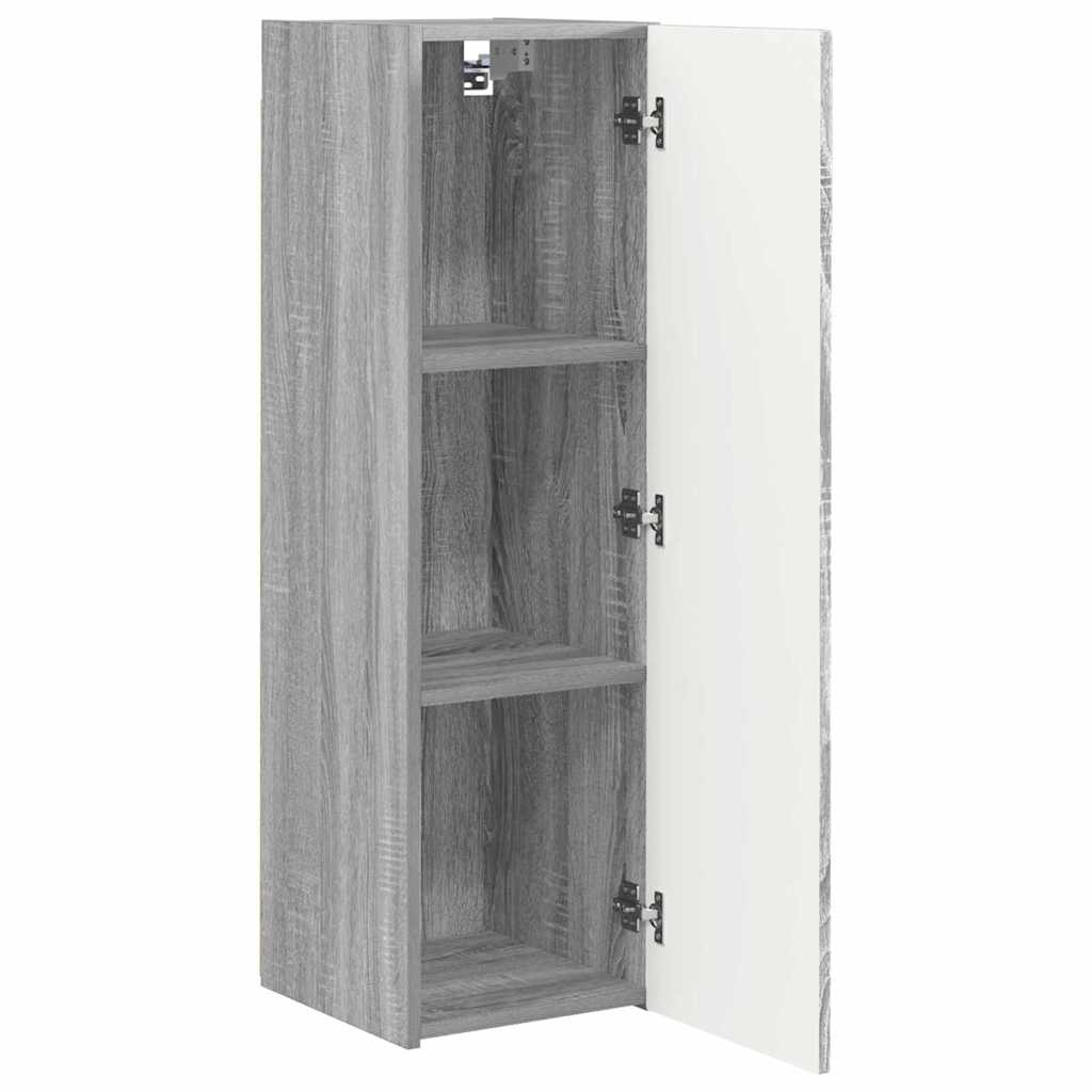 vidaXL TV-Wandschrank 2 pcs Graues Sonoma 30 x 31 x 100 cm