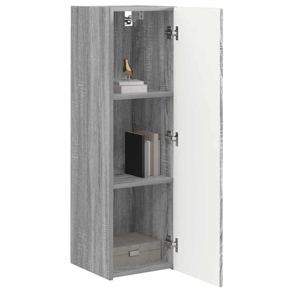 vidaXL TV-Wandschrank 2 pcs Graues Sonoma 30 x 31 x 100 cm