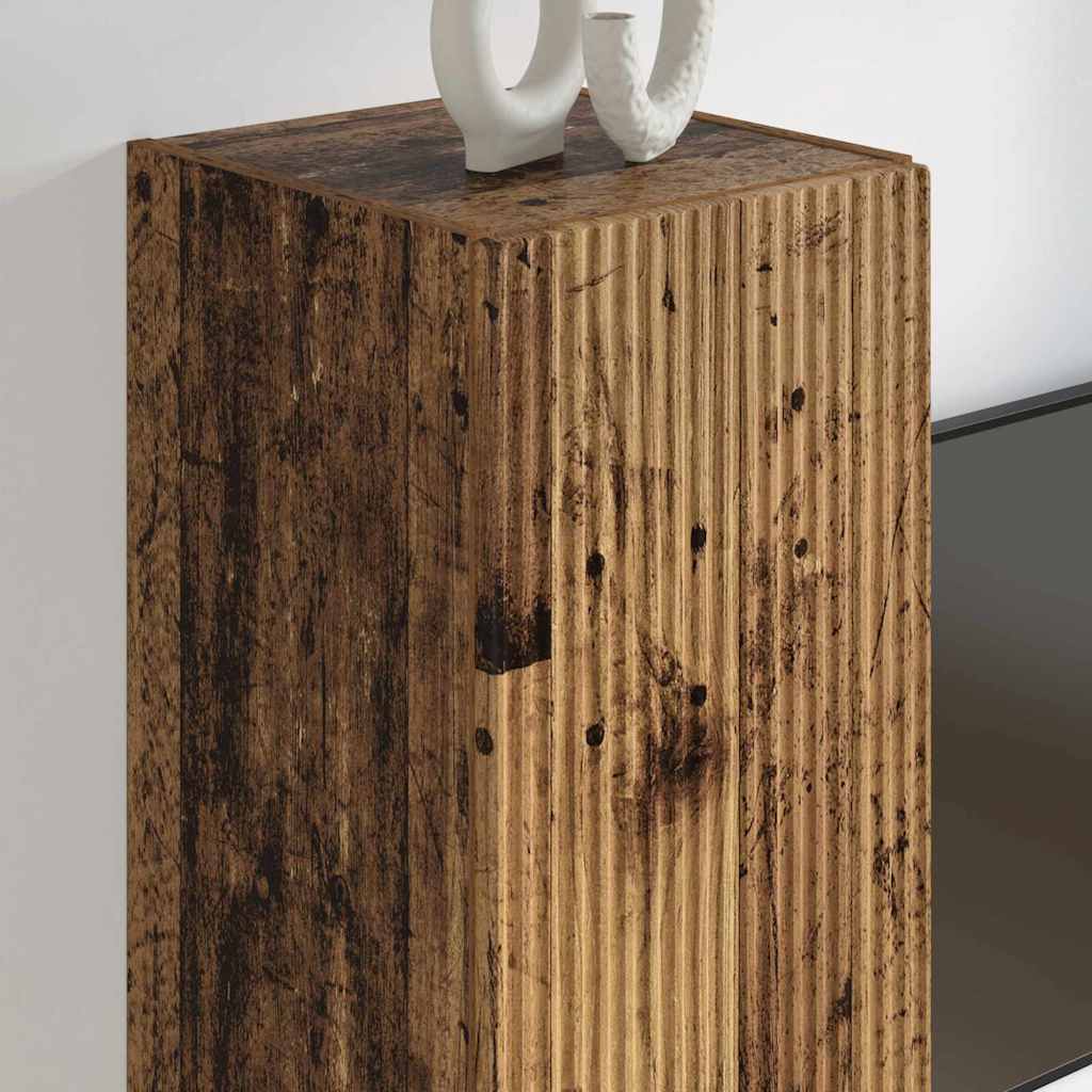 vidaXL TV-Wandschrank Altholz 30 x 31 x 100 cm Holzwerkstoff