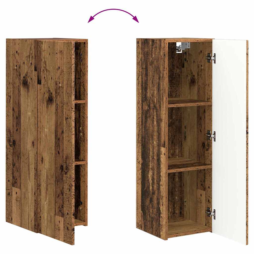 vidaXL TV-Wandschrank Altholz 30 x 31 x 100 cm Holzwerkstoff