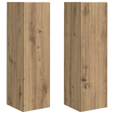 vidaXL TV-Wandschrank 2 pcs Kunsthandwerk Eiche 30 x 31 x 100 cm