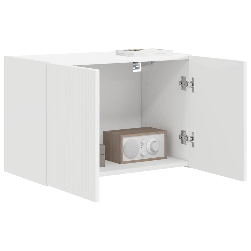 vidaXL TV-Wandschrank Weiß 59,5 x 31 x 40 cm Holzwerkstoff
