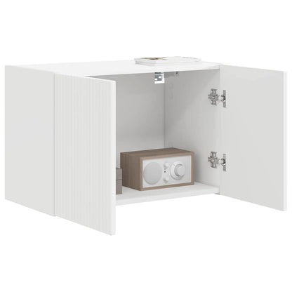 vidaXL TV-Wandschrank Weiß 59,5 x 31 x 40 cm Holzwerkstoff