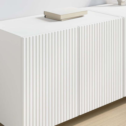 vidaXL TV-Wandschrank 2 pcs Weiß 59,5 x 31 x 40 cm Holzwerkstoff