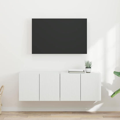 vidaXL TV-Wandschrank 2 pcs Weiß 59,5 x 31 x 40 cm Holzwerkstoff