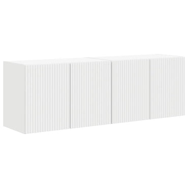 vidaXL TV-Wandschrank 2 pcs Weiß 59,5 x 31 x 40 cm Holzwerkstoff