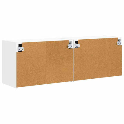 vidaXL TV-Wandschrank 2 pcs Weiß 59,5 x 31 x 40 cm Holzwerkstoff