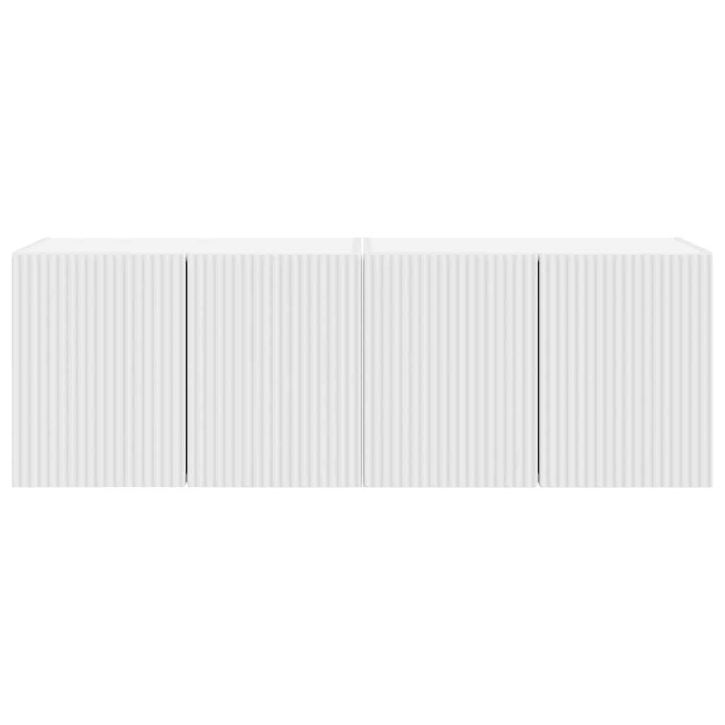 vidaXL TV-Wandschrank 2 pcs Weiß 59,5 x 31 x 40 cm Holzwerkstoff