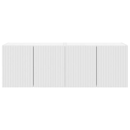 vidaXL TV-Wandschrank 2 pcs Weiß 59,5 x 31 x 40 cm Holzwerkstoff