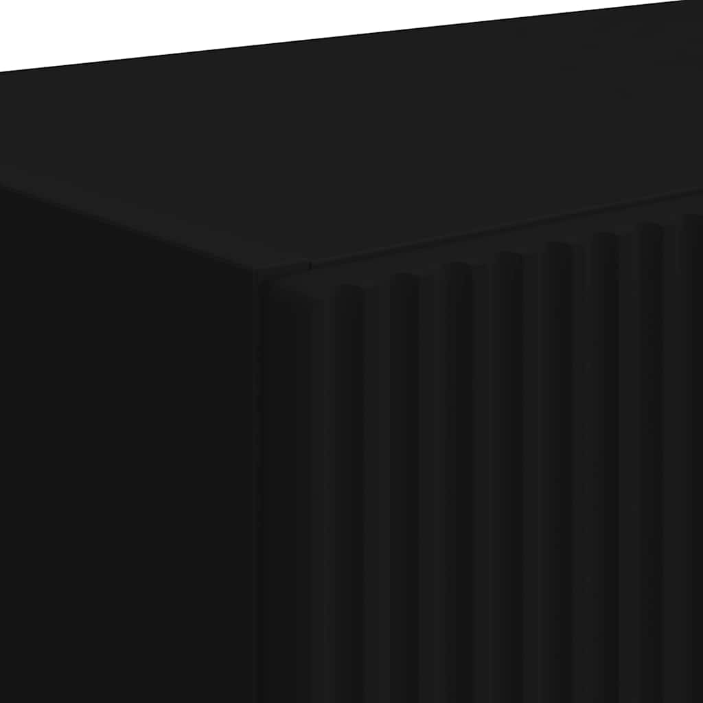 vidaXL TV-Wandschrank Schwarz 59,5 x 31 x 40 cm Holzwerkstoff