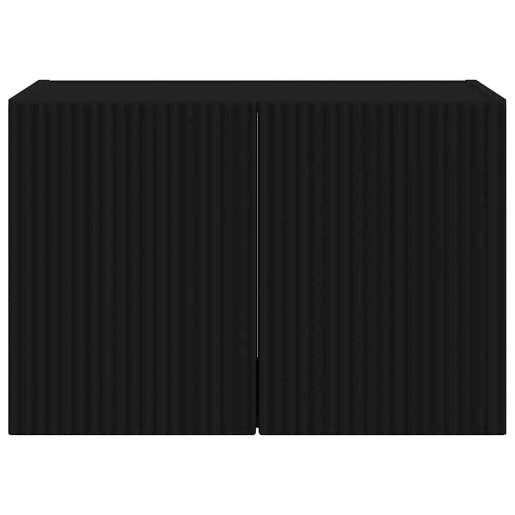 vidaXL TV-Wandschrank Schwarz 59,5 x 31 x 40 cm Holzwerkstoff