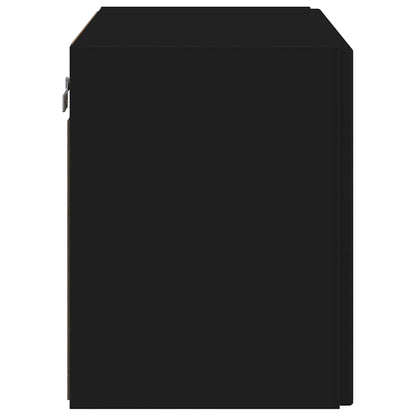 vidaXL TV-Wandschrank Schwarz 59,5 x 31 x 40 cm Holzwerkstoff