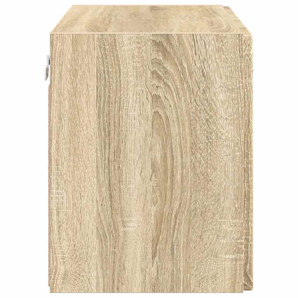 vidaXL TV-Wandschrank Sonoma-Eiche 59,5 x 31 x 40 cm Holzwerkstoff