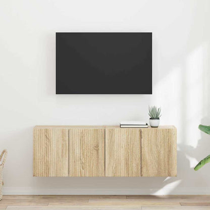 vidaXL TV-Wandschrank 2 pcs Sonoma-Eiche 59,5 x 31 x 40 cm